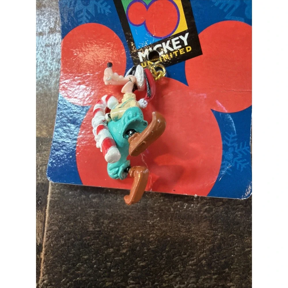 Vintage Disney Mickey Unlimited Mini Christmas 2 Ornaments Goofy & Donald Duck